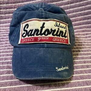 Blue Santorini Island Cap
